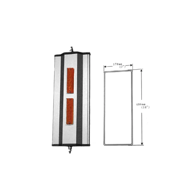 HV-RM12 Truck spare parts rearview mirror 7*16 flat glass mirror