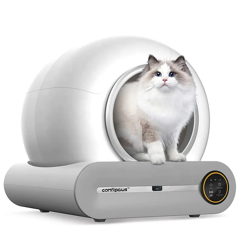 Comfipaws самоочищающийся без зачерпывания автоматический ящик для кошачьего туалета с ионным дезодорантом и приложением wifi