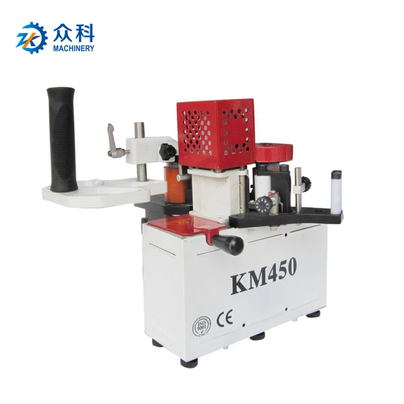Portable Edge Bander KM450 Manual Hand woodworking Curve Edge Banding Machine