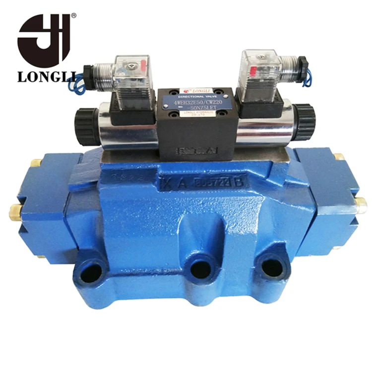 4WEH32 hydraulic Rexroth type Big Flow Cast Iron Directional Plate Solenoid Valve