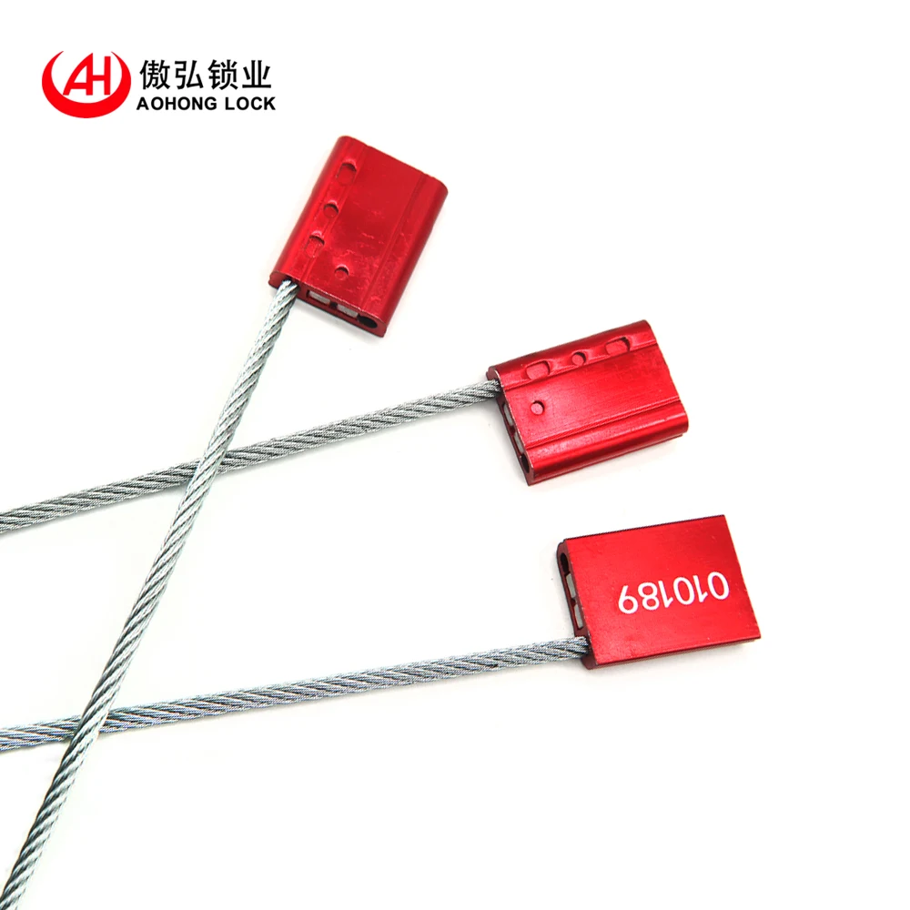 high security tamper evident Aluminium Alloy wire cable seal for truck containers