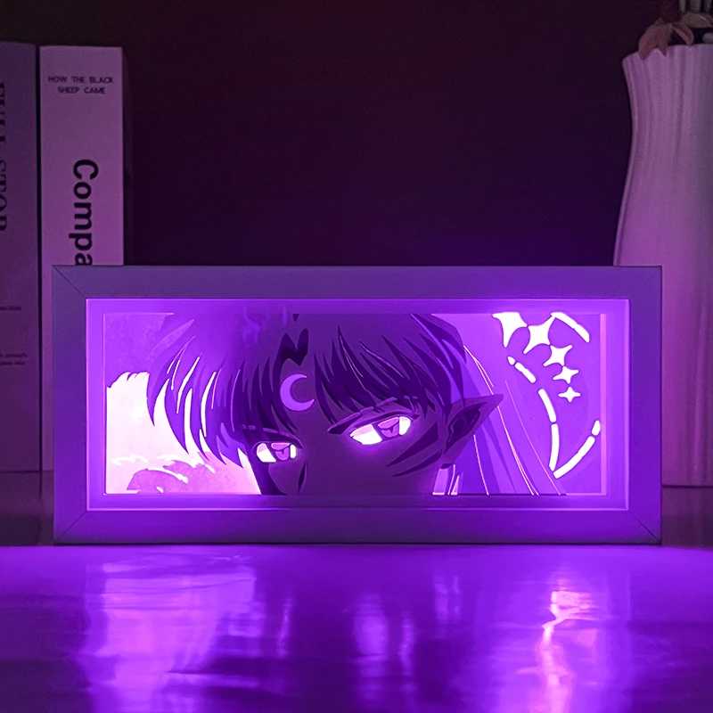 Newest Design 3D Lenticular Sheet Anime Figure Poster Light Box Custom Patterns Led Light Box Framed Poster