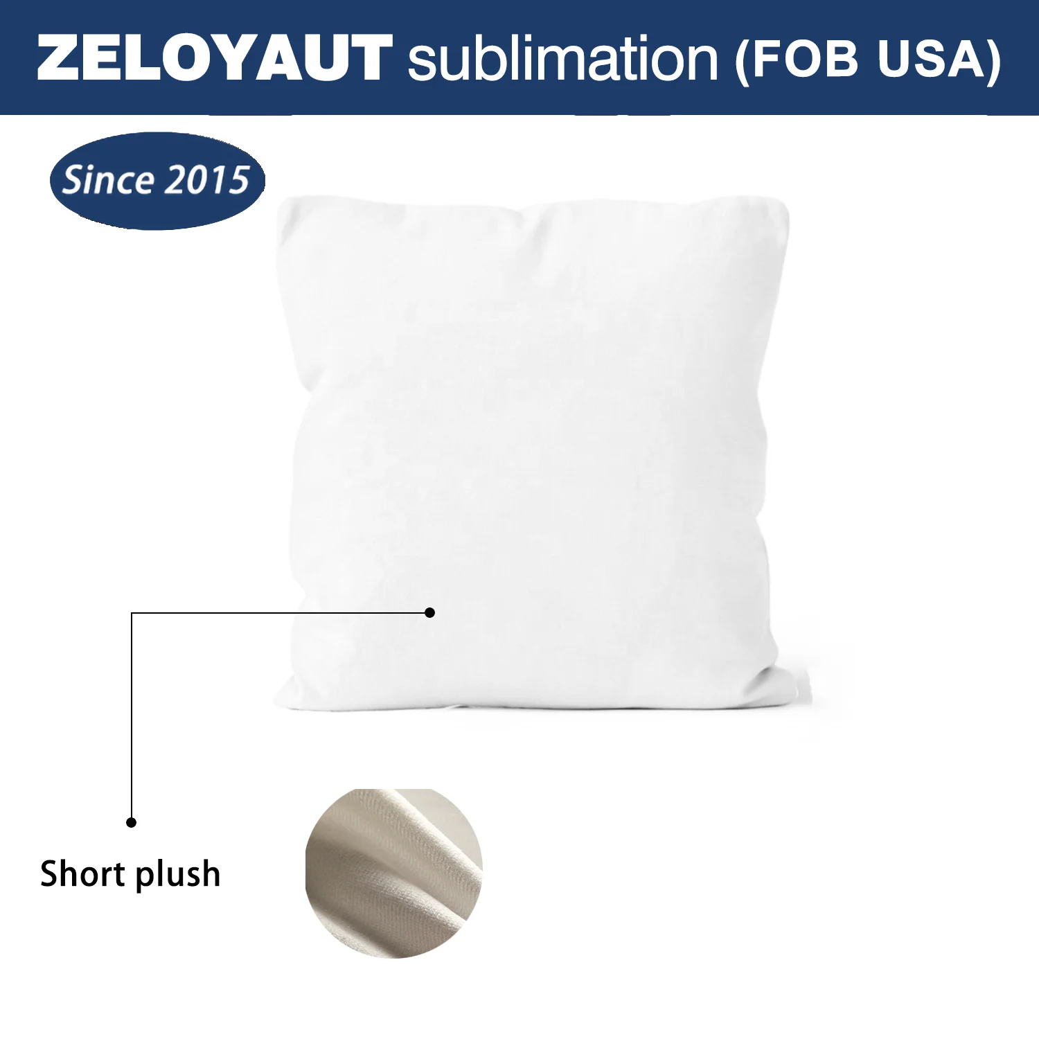 USA warehouse shipping available, sublimation pillow cases blanks, short plush pillow covers custom,  pillow sublimation blanks.