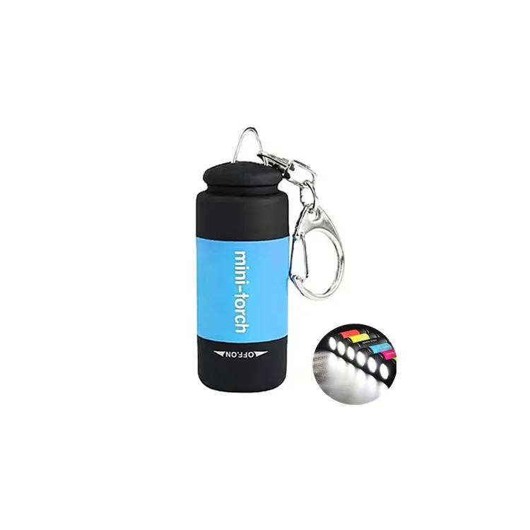 Promotional Key Ring Pocket Led Lamp USB Rechargeable Mini Keychain Flashlights Light Weight for kids