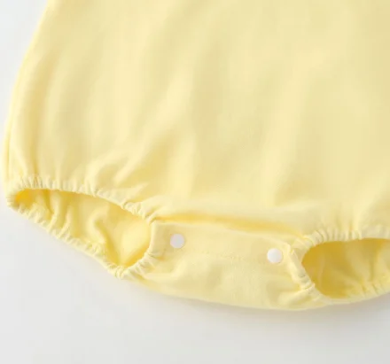 Summer Children Pure Cotton Polo Shirt Boys Girls Cute Clothes Climbing Newborn One-piece Baby