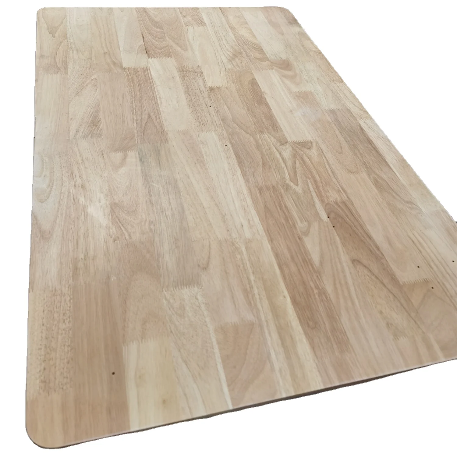 Factory Direct Supply Surface Varnish Treatment Dark Tooth Finger Jointed Board Rubber Wood Office Counter Top