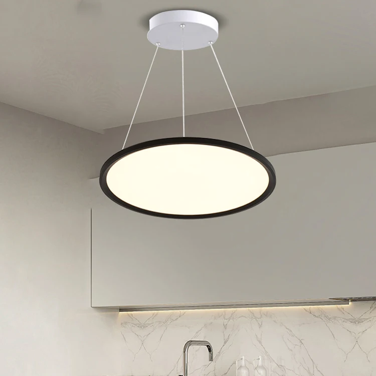 Indoor Light Fixture Modern 25w 32w 36w 42w 50w 60w 70w 80w Dimmable Round Led Ceiling Pendant Lamp