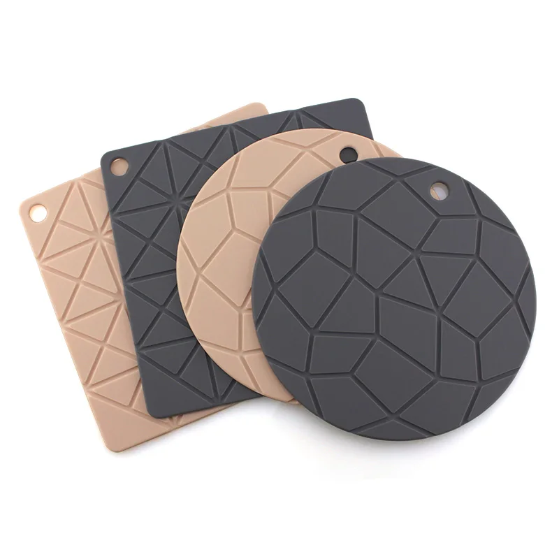 Silicone Pot Holders Trivets Mat Heat Resistant & Eco Friendly Jar Opener Gripper,Silicon Potholder Trivet Hot Pots