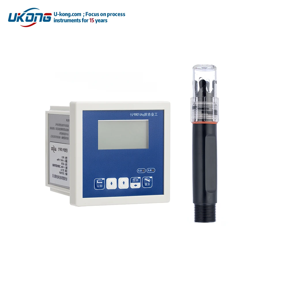 ph online detection probe ph acidity meter RS485 industrial online ph meter
