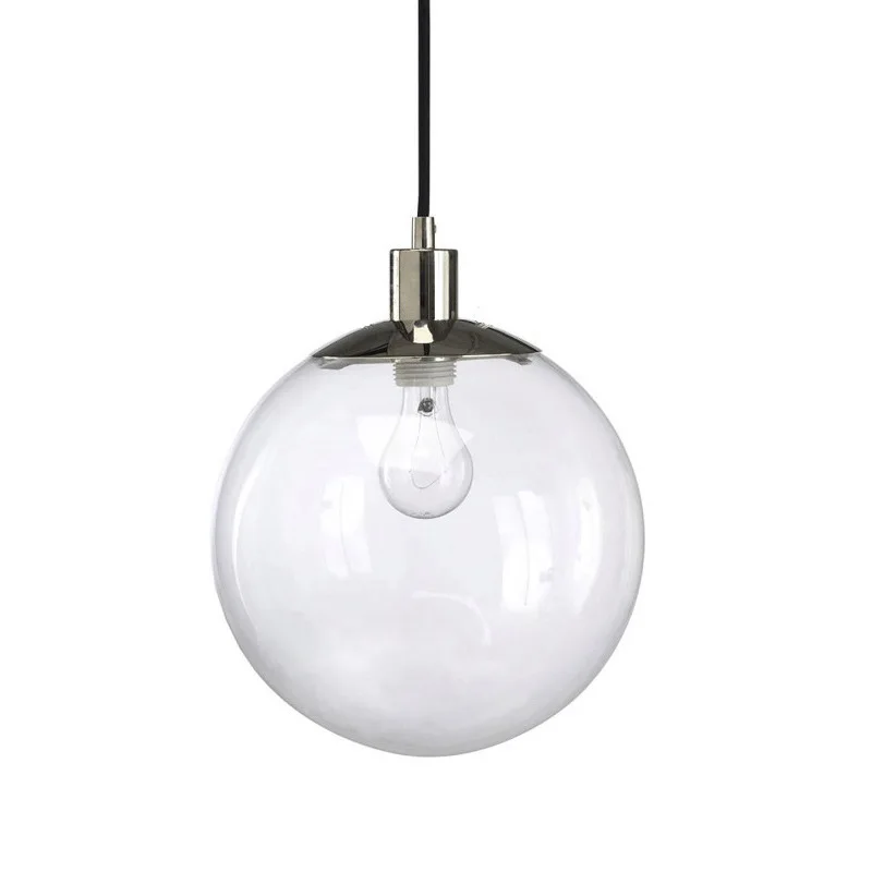 Modern Ceiling Hanging Light Nordic Clear Glass Ball Pendant Lamp