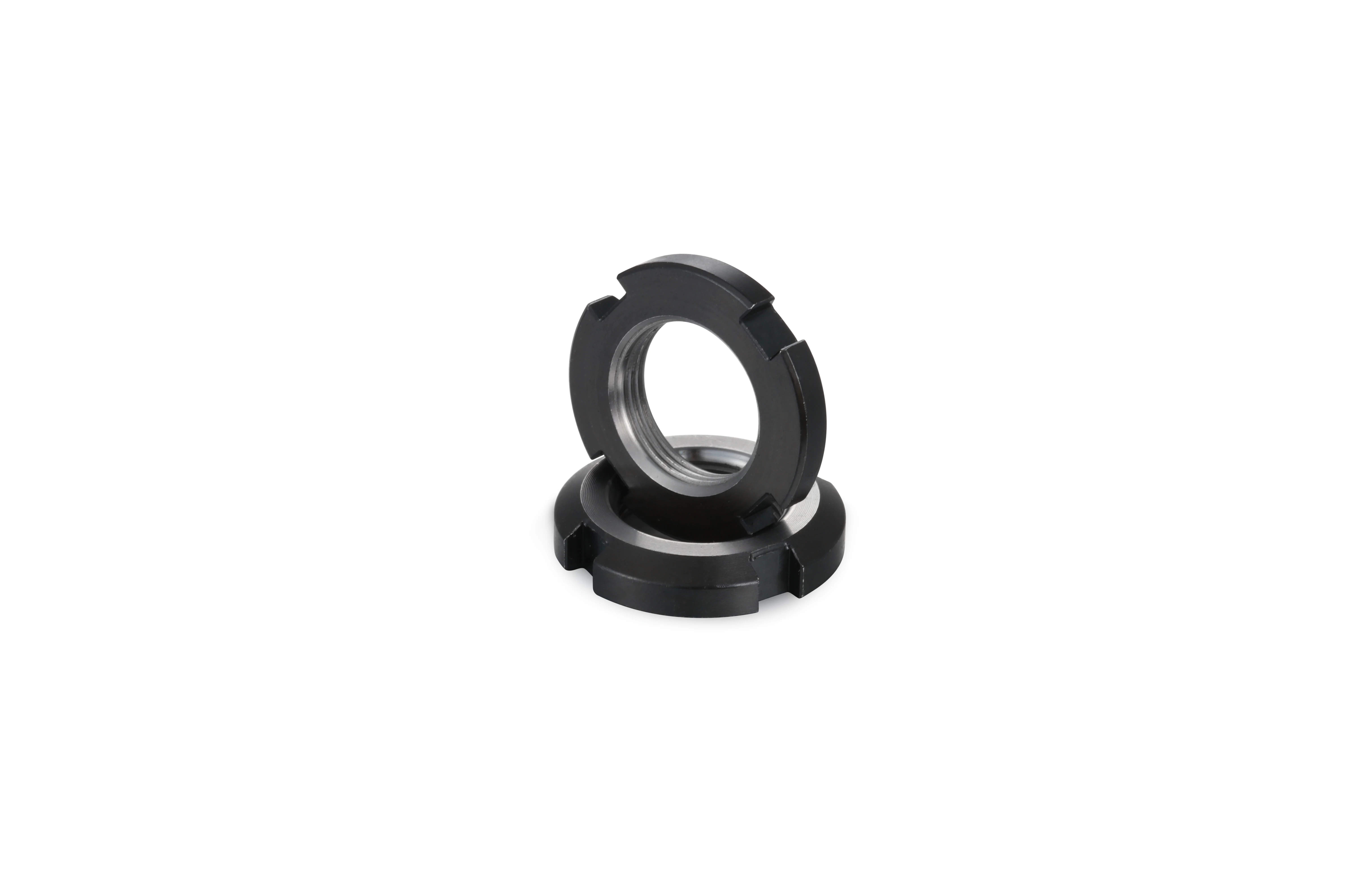 High Quality Black Retaining Four-Slot Slotted Round Nuts Carbon Steel Round Lock Nut For Various Rolling Bearings