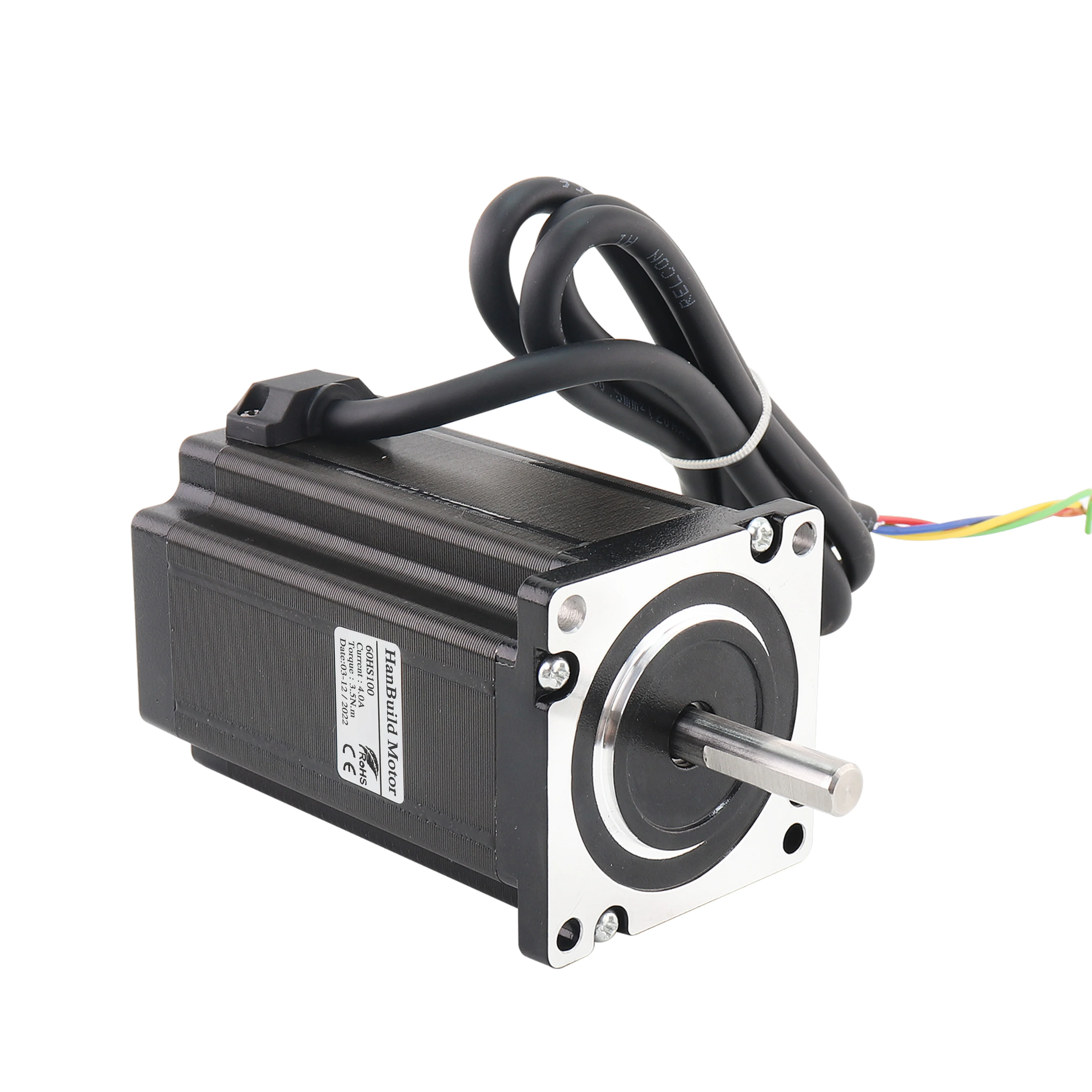 Hanbuild Nema24 шаговый двигатель 4.0A 60HS85 100 Диаметр вала 8 мм подходит для гравировальный станок с ЧПУ 2 фаза 60 24V