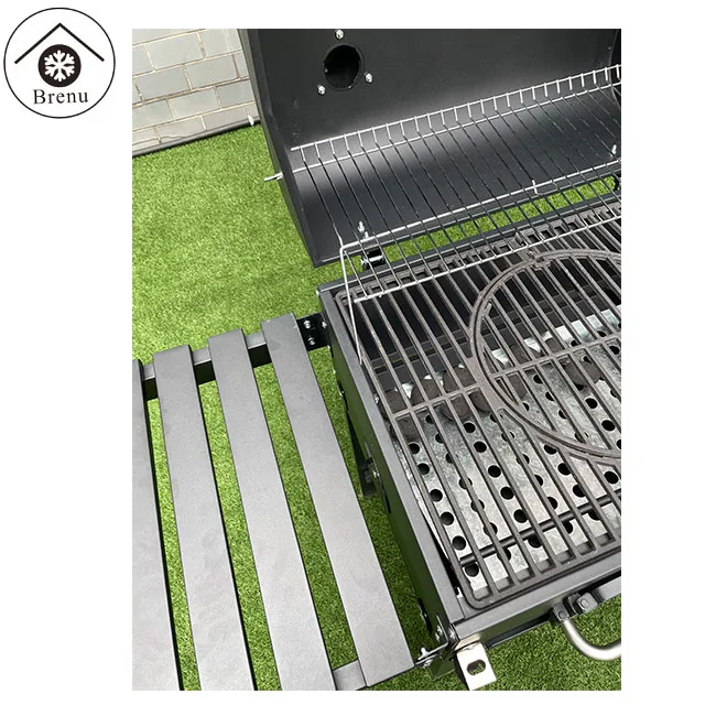 Brenu oven charcoal griller stainless steel barbecue tool set garden briquette coal stove cover waterproof design bbq grill