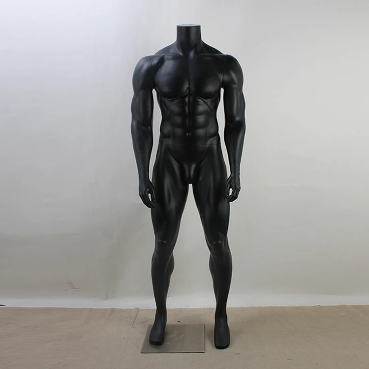 Fashion Muscular Men Suit Headless XL big size muscle standing male mannequin