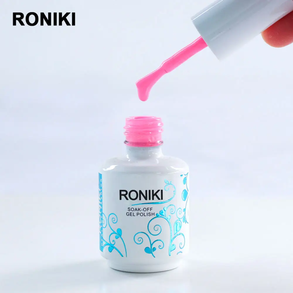  RONIKI оптовая продажа индивидуальная торговая марка отмачиваемый цветной УФ Гель-лак для