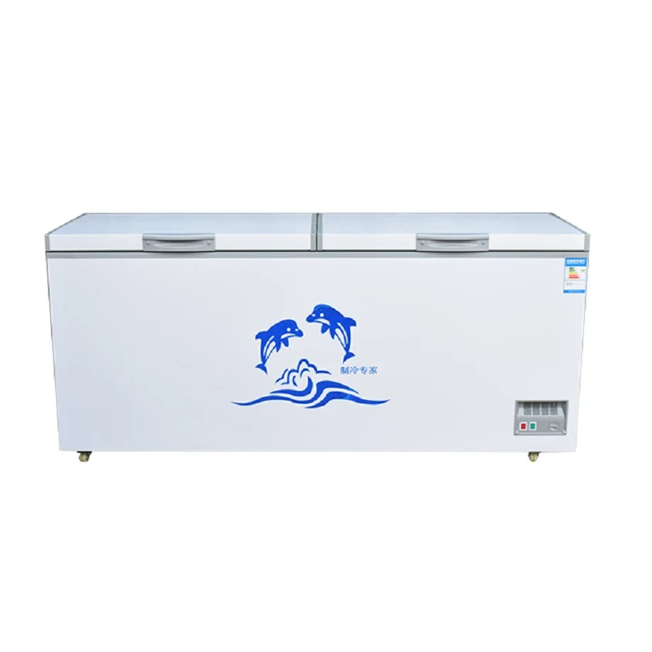 
Hot Sale 206*83*88 cm Folding Double Door 220V/50Hz Inverter Horizontal Freezer 