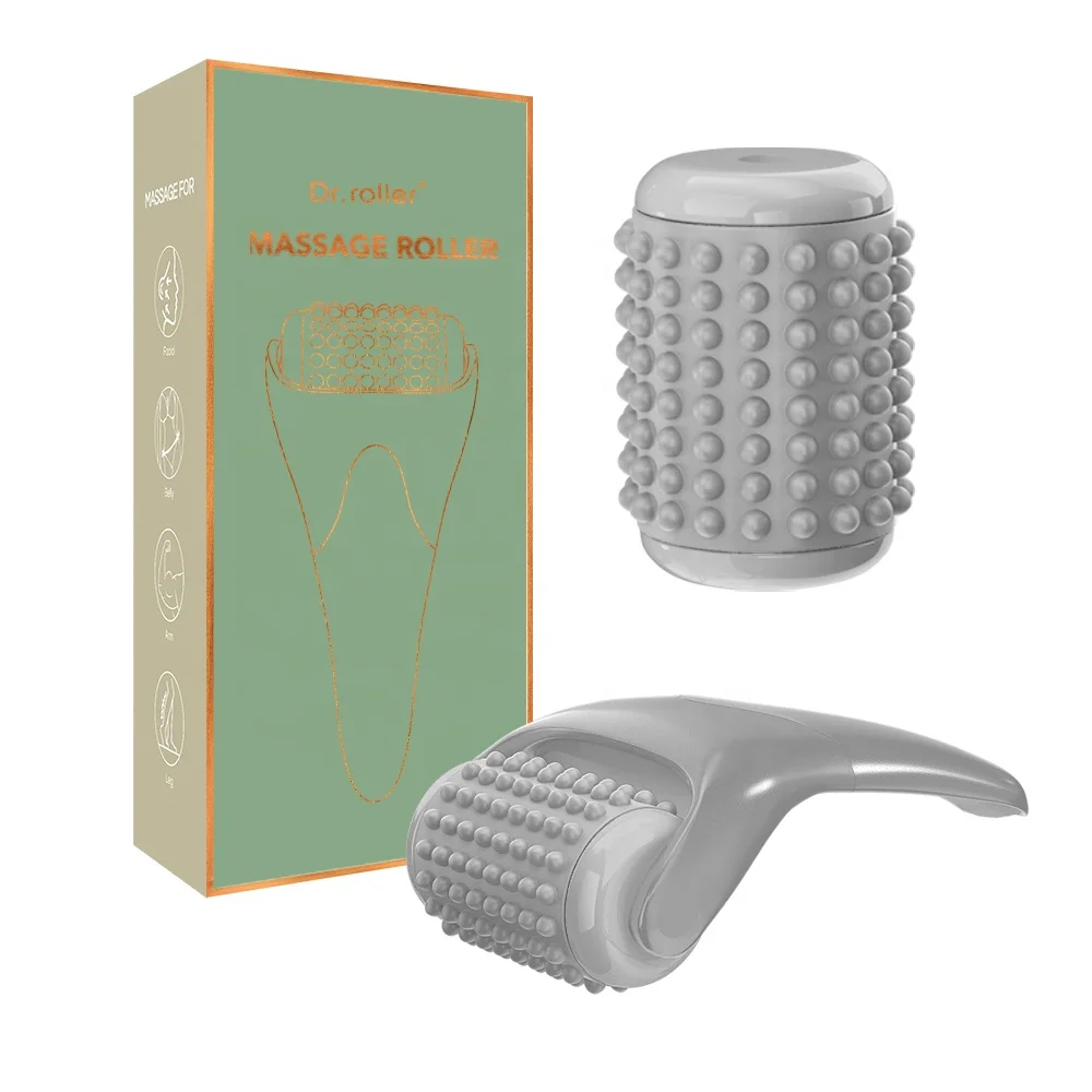 Dr. Roller Face body Massage Roller With 144pcs Silicone Head For Muscle Relax and Arm Leg Waist Soreness Reduction SPA Home Use