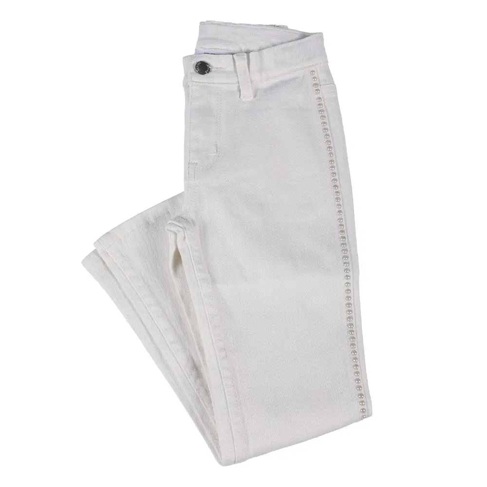 New Trendy White Girls Jeans Soft Cotton Denim Kids Jeans Girls Jeans Kids Pants For Girl