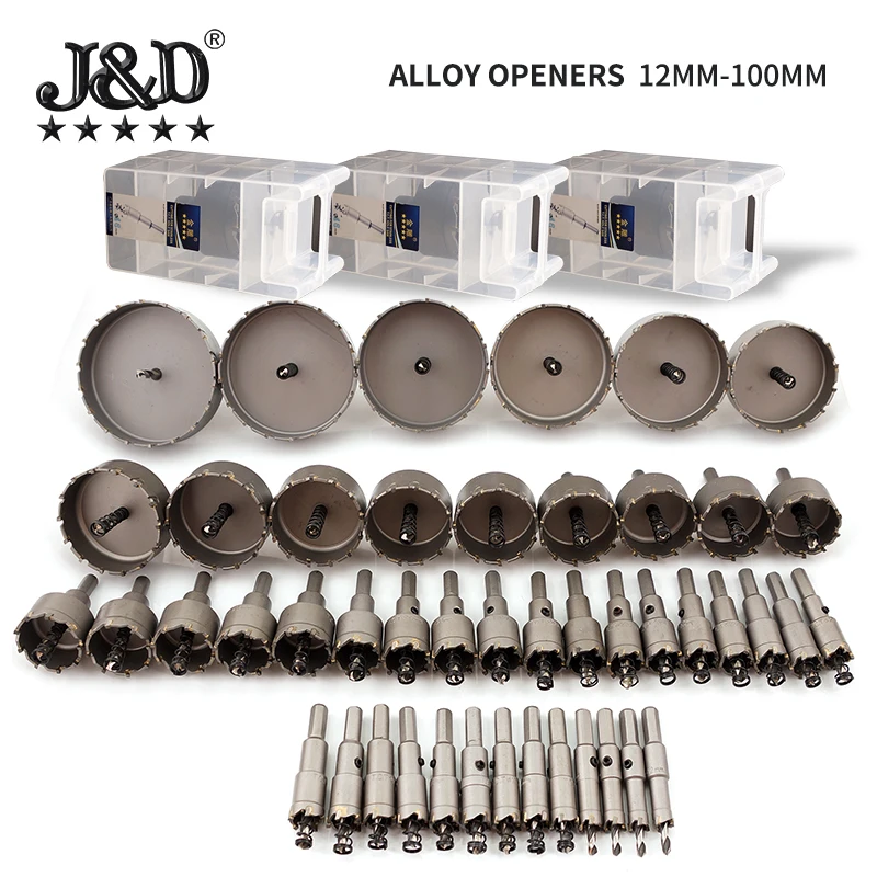 Alloy serrated hole opener TCT hard alloy reamer Stainless steel holes maker Metal thick plate aluminum alloy reamerReaming tool