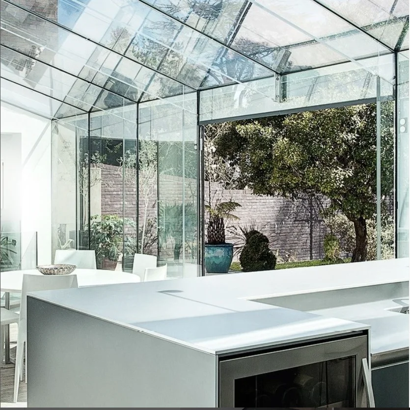 Swimming Pool Canopy Retractable Roof Pool Cover Sliding Glass toughened tempered Furniture glass