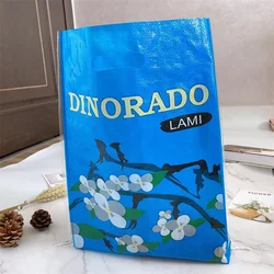 Opp printing laminated pp woven rice sacks/plastic packaging bags wholesale
