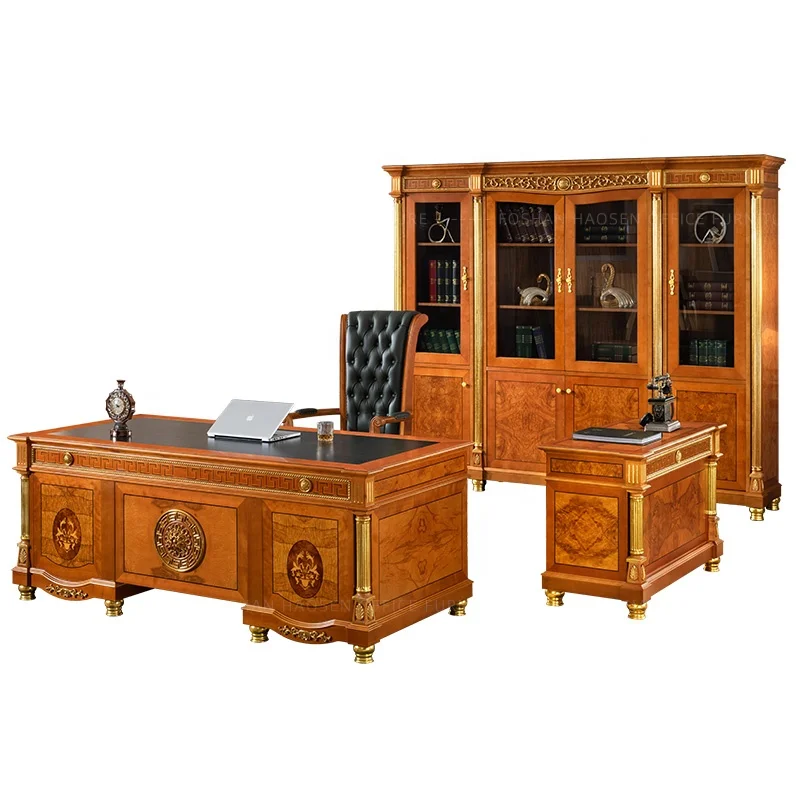 traditional Boss Room Escritorio Lawyer office furniture Premium WRITING executive desk