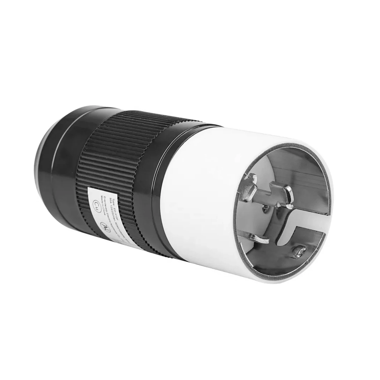 Generator Male Plug Connector 50 Amp NEMA SS2-50P, USA/Canada Marine Shore 4-Pin Straight Blade Plug