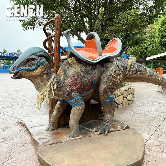 Fixed Dinosaur Riding Model Animated Dino Stute mechanical Dinosaur Ride For Kids