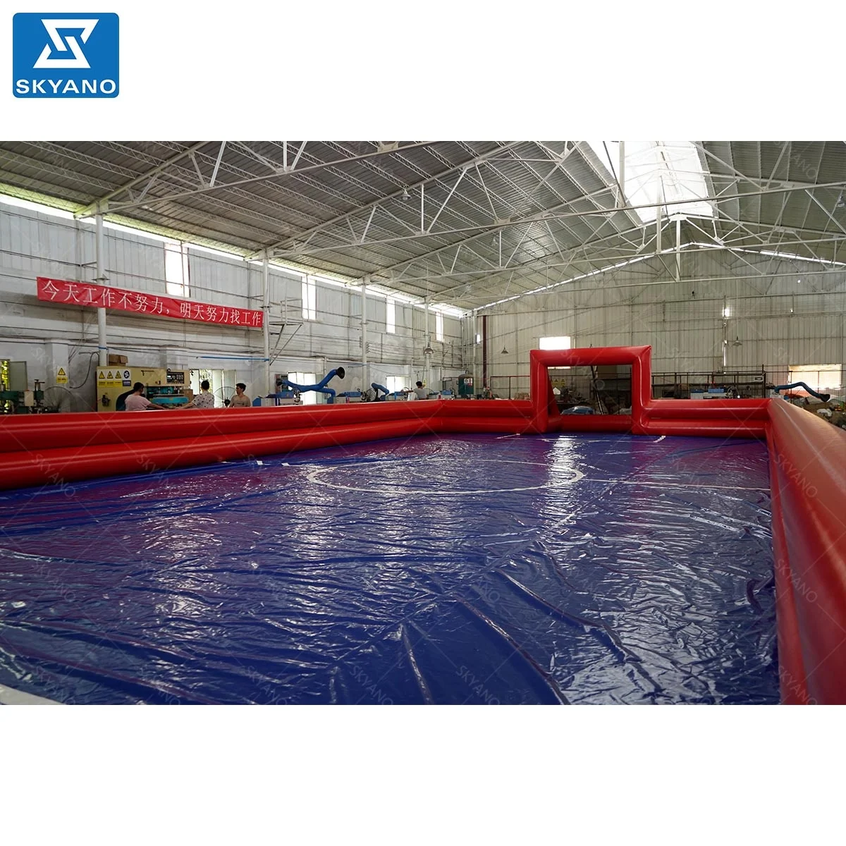 Large Inflatable Soap Soccer Playground Football Field