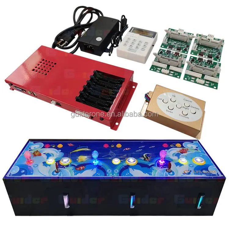 Newest Release Favorable Price Wooden Multi Player Fishing Video Game Machine