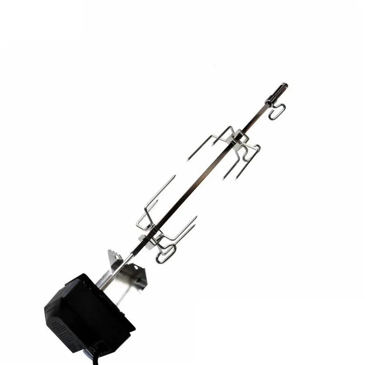 Universal BBQ Grill Rotisserie Kit With Spid Rod Rotisserie 220-240V AC Motor Bakelite Handle For Outdoor Charcoal Bbq Grill