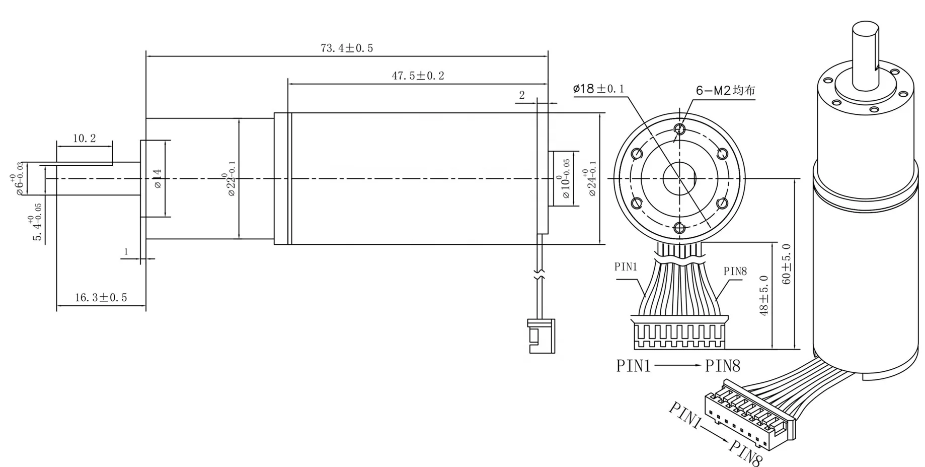 Replace Maxon Faulhaber Robots Electric tools High Efficiency BLDC Planetary Gear Motor