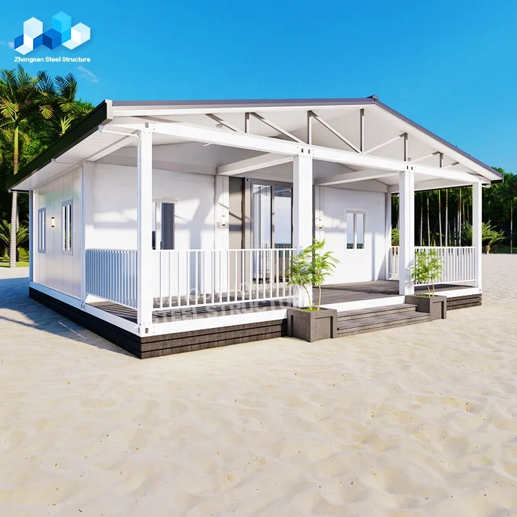 Zhongnan customized 20 30 40 feet modular mobile prefab house flat pack container tiny home prefab container houses villa