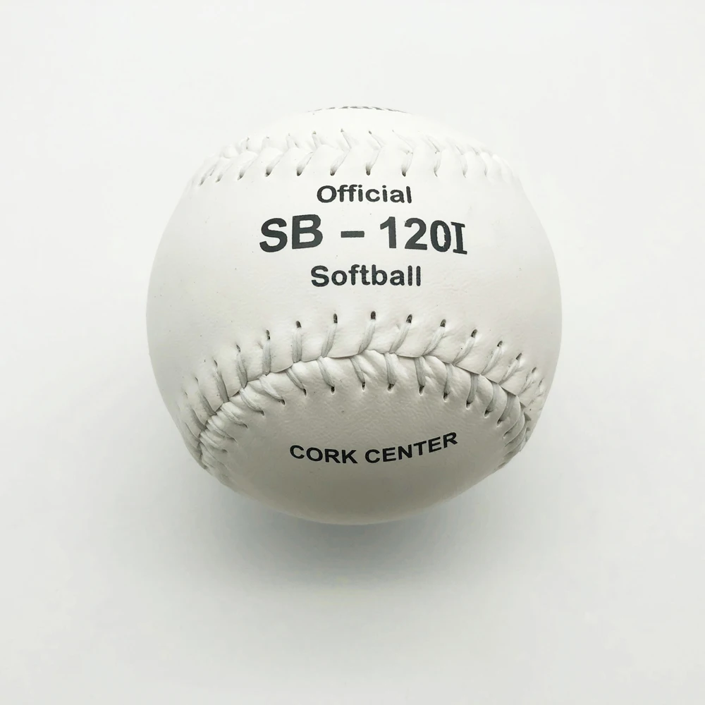 12 inches softball white premium pvc leather PK grade cork Tamanaco SB-120I softball ball in stock