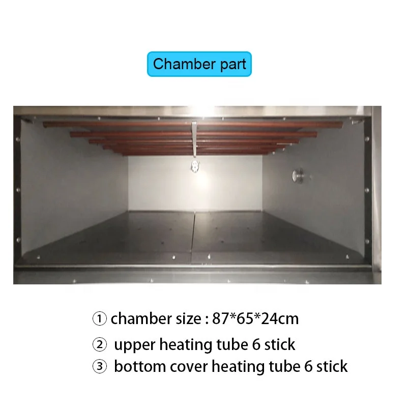 Kitchen equipment chinese roast duck bread  baking machine electric deck oven with hot plate