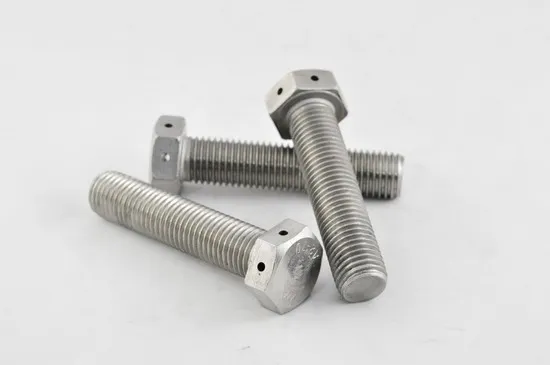 China Hot selling 304 stainless steel Head with hole   hexagonal bolts