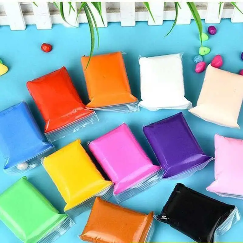 Custom LOGO 24 Color Modeling Super Light Air Dry Polymer Clay Plasticine DIY Educational Soft Clay Set with Tools