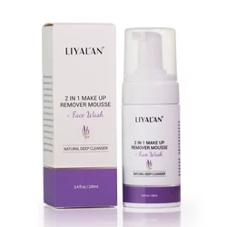 Custom Korean Makeup Remover Face Wash Amino Acid Oil Control Facial Foam Cleanser Organic Fruit Cleansing Mousse