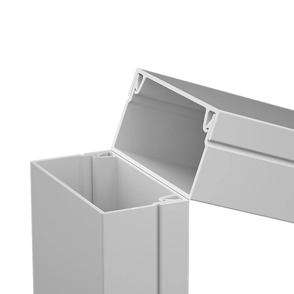 White Flame Retardant Security Protection Wire Duct 100*80 Pvc Plastic Cable Trunking electrical pvc cable trunking