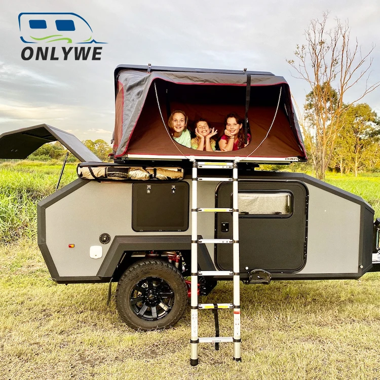  ONLYWE Австралийский мобильный airstream алюминиевый кемперный трейлер для путешествий Кемпинговый