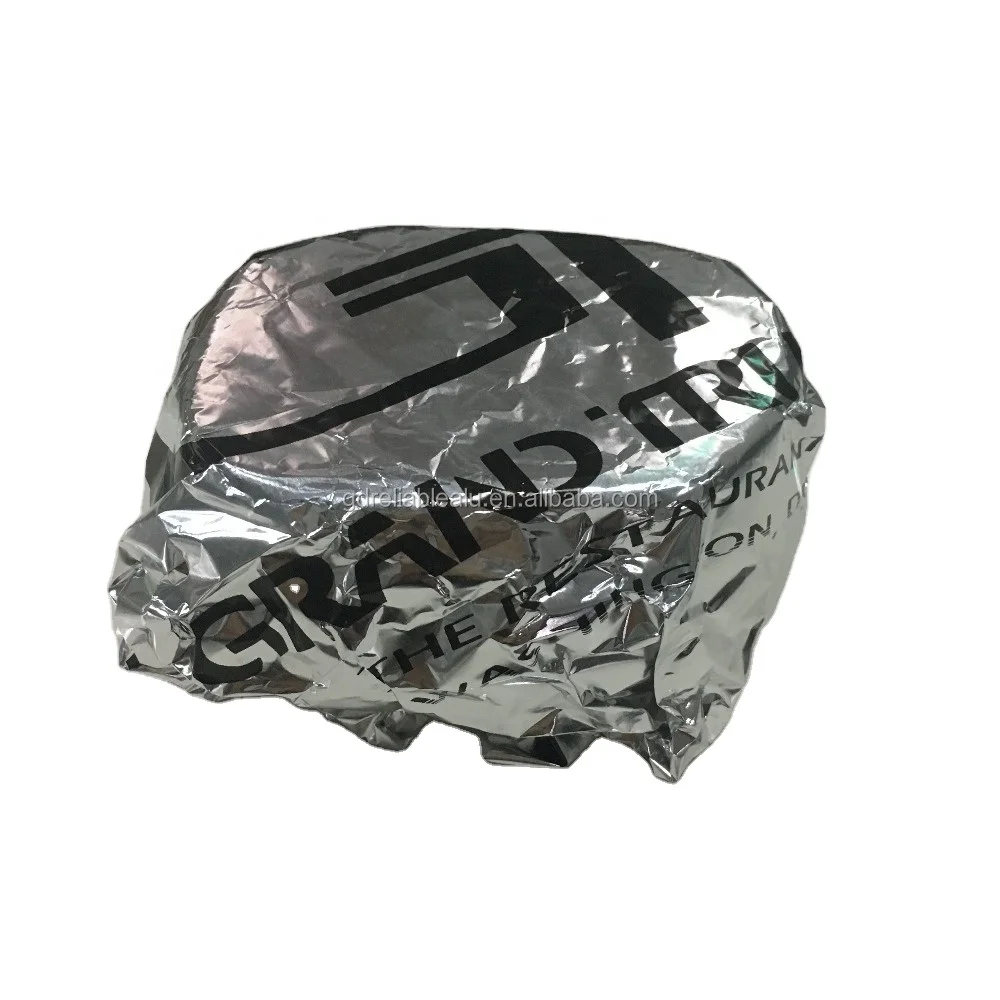 Customized  LFGB logo printing food grade aluminum foil hamburger wrapping papers