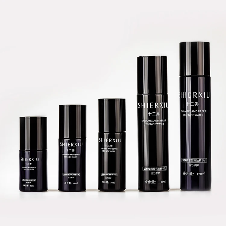 2022 New Design 60Ml Dropper Bottle Glass Luxury Bottles Of Purple Serum Bottles 15 Ml Jar