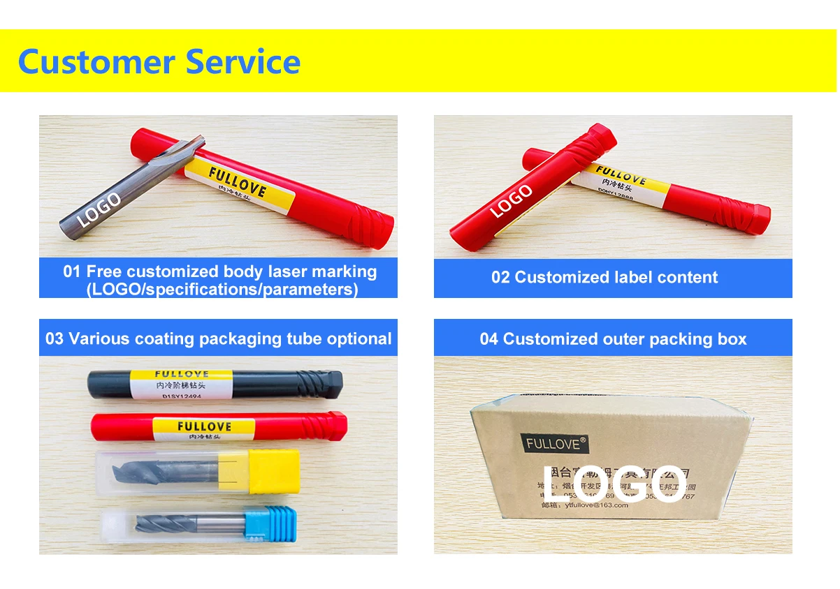 FULLOVE High Performance Solid Carbide Drill CNC Mechanical Processing Center Drill