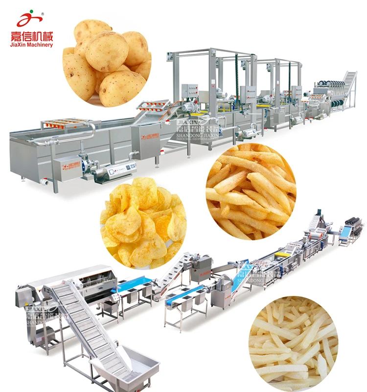 China made frozen fried french fries process equipment