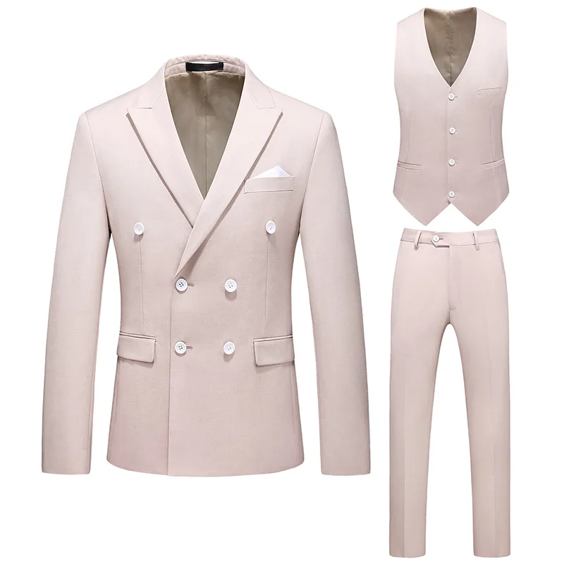 High Quality 20 Colors Wedding Business Tuxedo Suit Formal Gentleman 3 Pieces Blazer Designs For Set Men Suits xs business suits