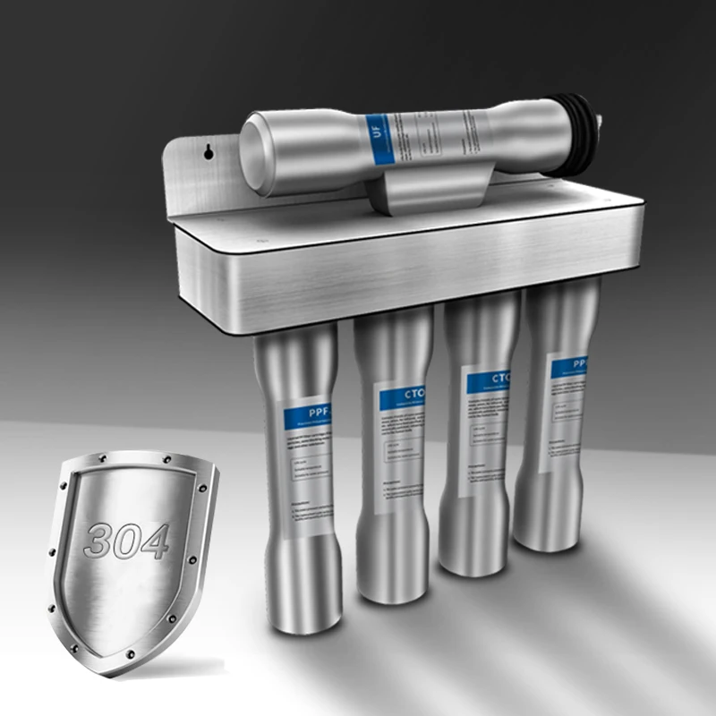 Purificador De Agua 5 Stages Filtration Under Sink Ultra Filtration Water Purifier Large Water Flow Portable Water Filter