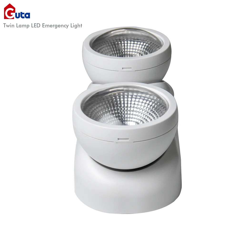 
high quality made in china fully adjustable twin lamp LED emergency light 