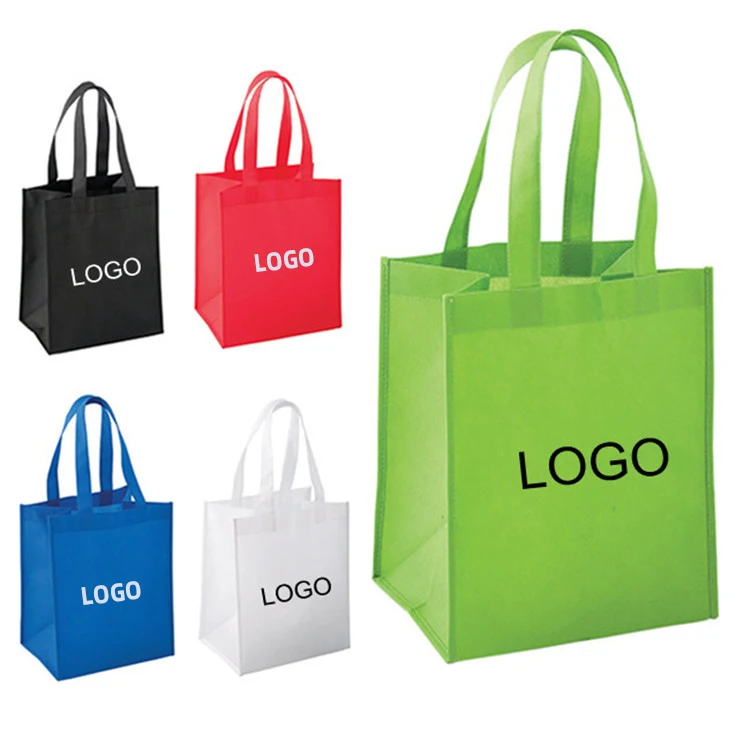 Custom Printing Recycled laminated non-woven shopping bag,Large Supermarket Non Woven Shopping Bag for food