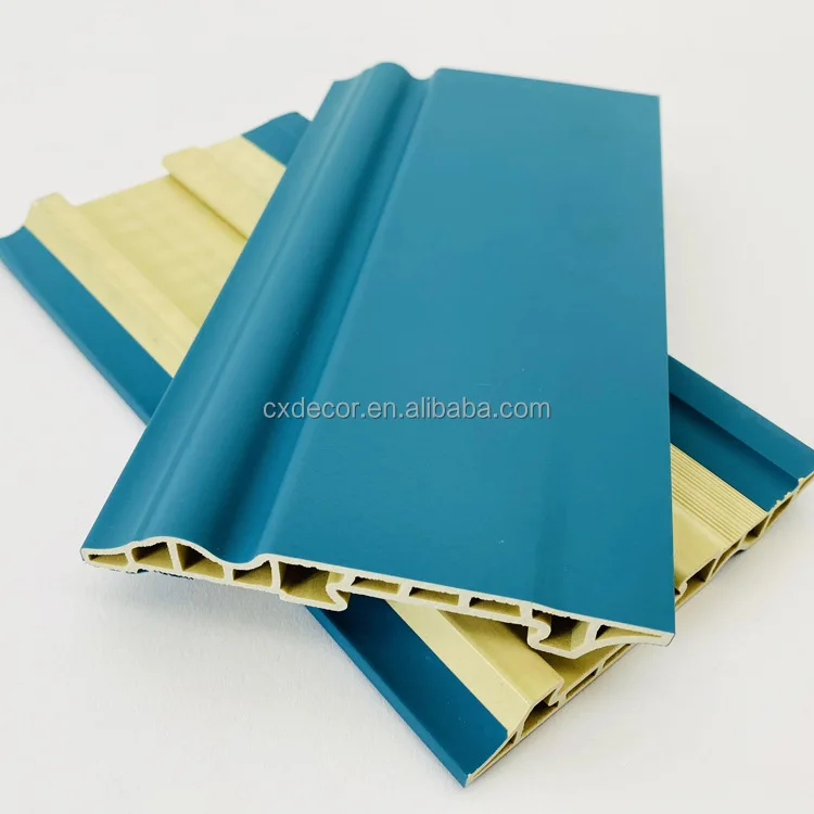 Chengxiang Manufacture China Supply Plastic Baseboard Pvc Skirting Board Soft Pvc Baseboard For Floor