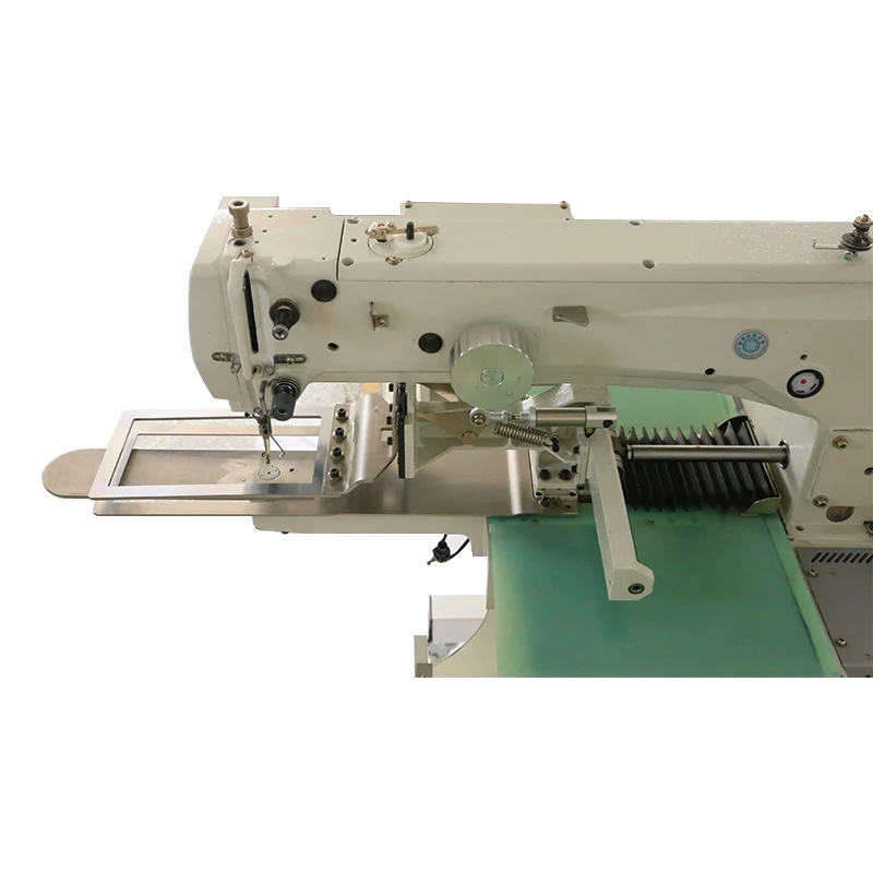 Chinese manufacturer industrial long arm double needles sewing machine for car seat cover